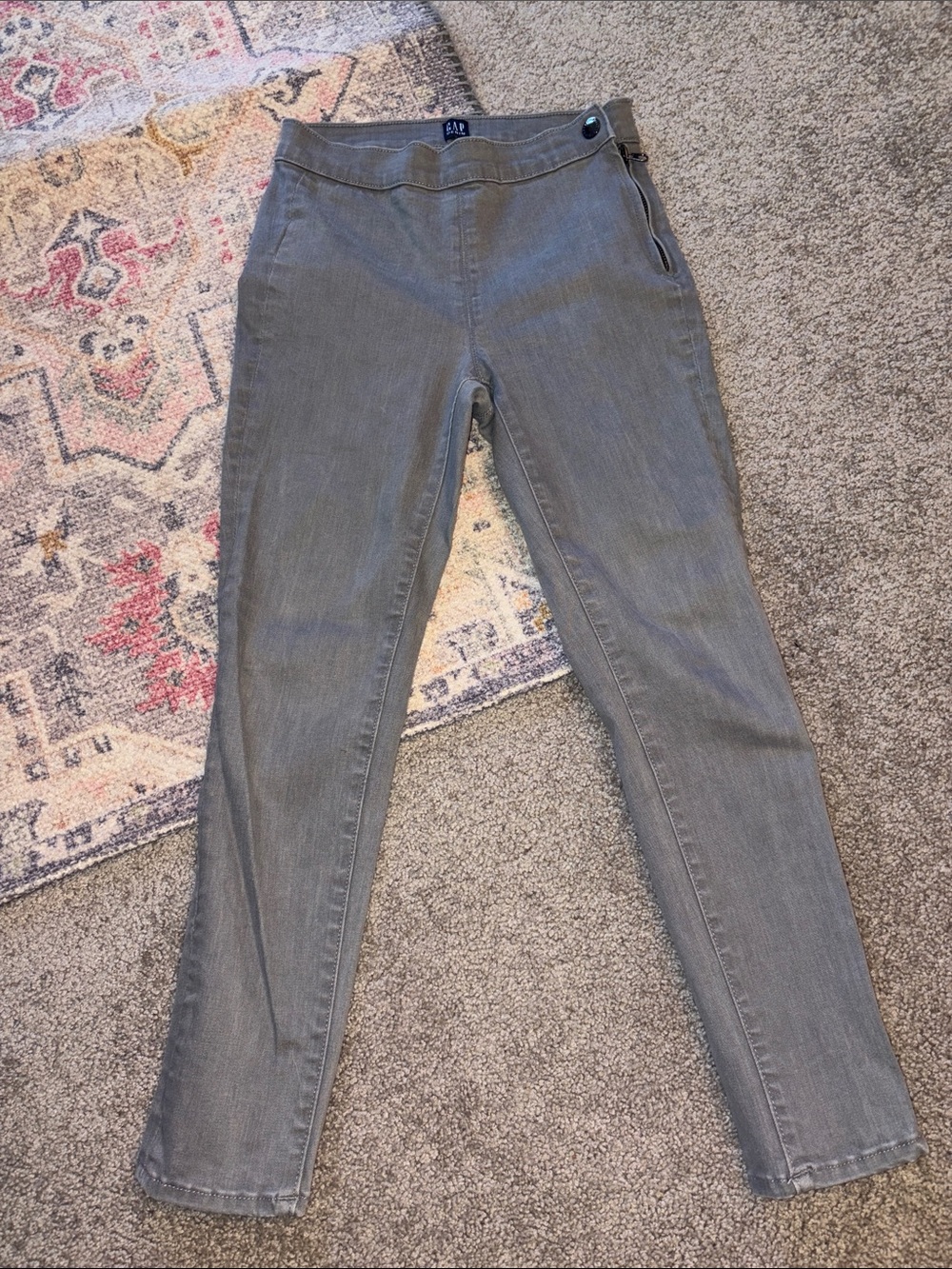 GAP Women's Gray Skinny Jeans - Slate Gray Stretch